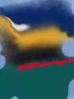 Blending Blue With Yellow Art Print