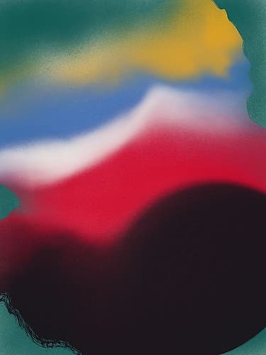 Four Colors Liquid Art Print
