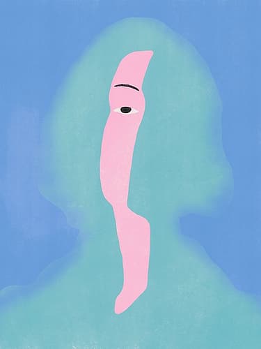From Within In Pink Figurative Print