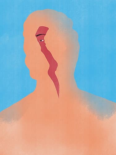 Red Highlight Minimalist Print