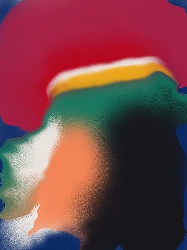 Slow Spread Colors Art Print