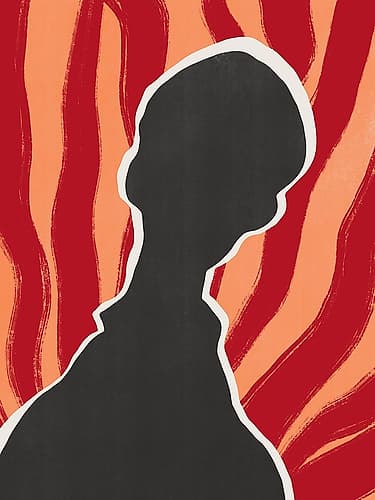 Anonymous Portrait In Heat Figurative Print