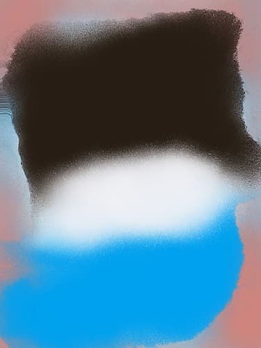 White Divide Abstract Liquify Abstract Art Print