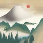 Gray Mountain Art Print