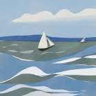 Rough Sea Coastal Print