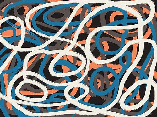 Strings Composition Art Print