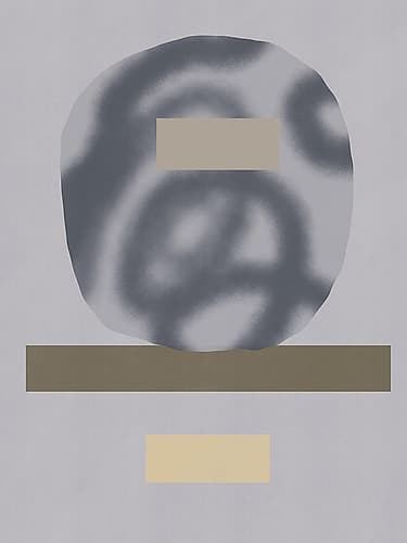 Geometric in grey 05 Minimalist Print