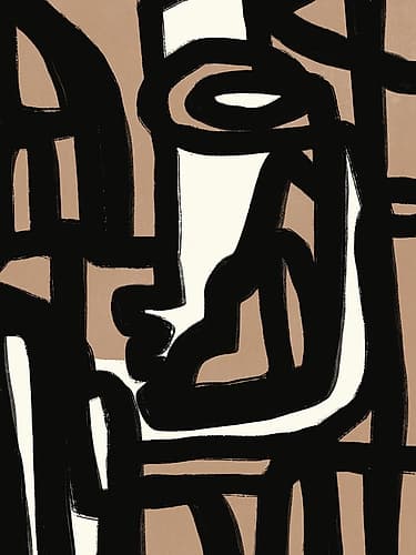 Bold Line Composition 06 Minimalist Print