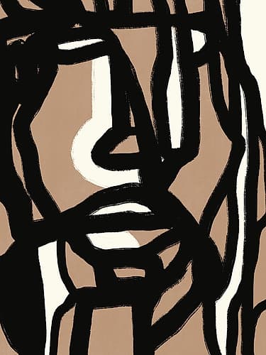 Bold Line Composition 09 Minimalist Print