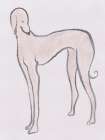 Pastel Hound Art Print