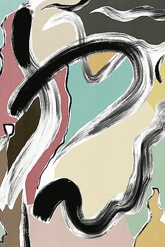 Ink And Colors 02 Abstract Art Print