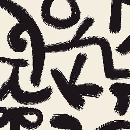 Line Art Abstract 06 Art Print