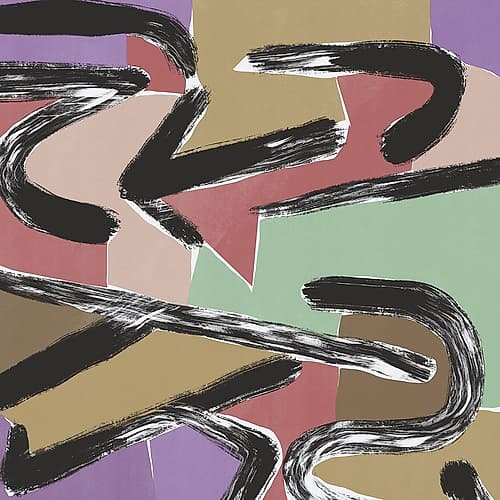 Ink And Colors 03 Abstract Art Print