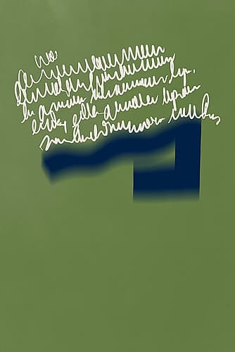 Blue And Green Arrangement 05 Abstract Art Print