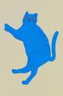 Blue Cat Art Print