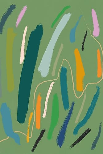 Color Strokes Art Print