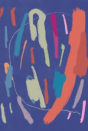 Color Strokes 03 Abstract Art Print