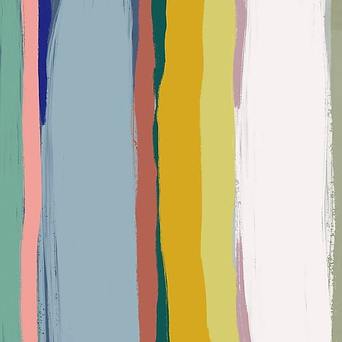 Color Stripe Arrangement Minimalist Print