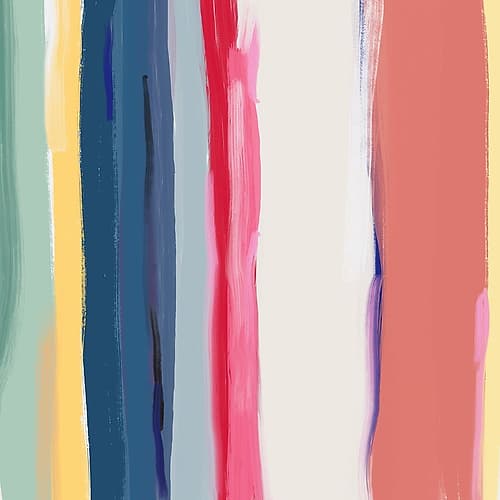 Color stripe arrangement 04 Minimalist Print