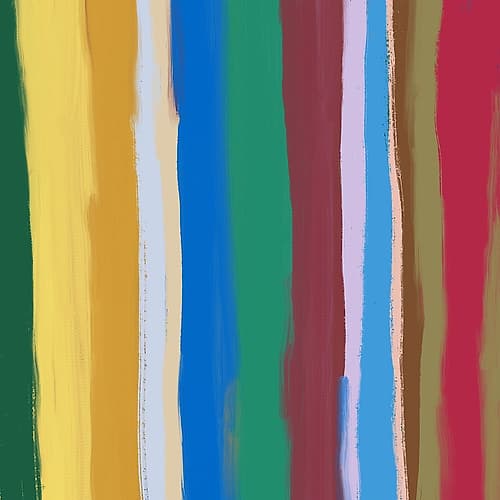 Color Stripe Arrangement 06 Art Print
