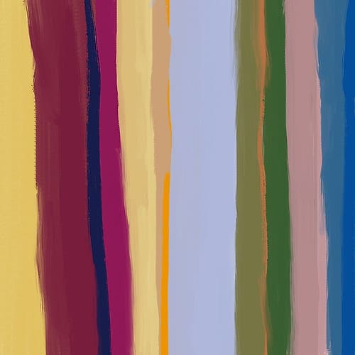 Color Stripe Arrangement 07 Minimalist Print