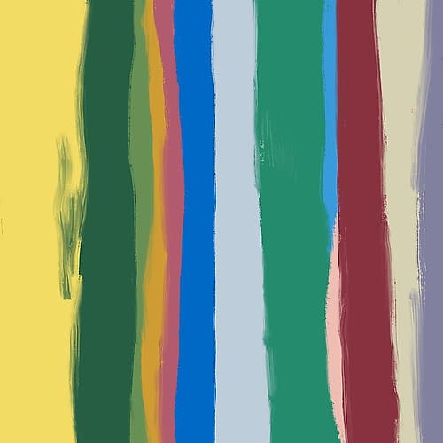 Color Stripe Arrangement 09 Abstract Art Print
