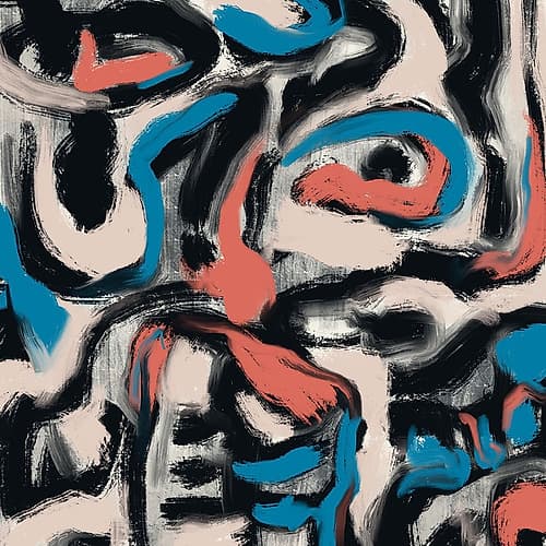 Ink And Oil Abstract Abstract Art Print