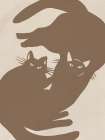 Two Cats Art Print