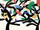 Colors In The Forest 04 Art Print