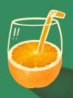 Orange Juice Art Print