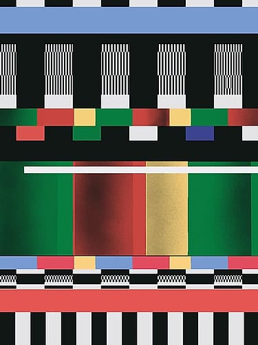 Glitch Abstract Artwork 10 Art Print