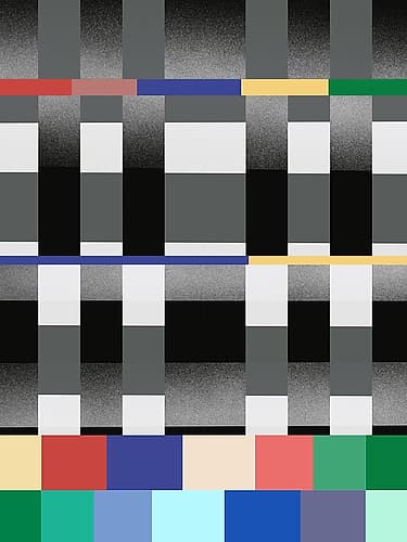 Glitch abstract artwork 09 Art Print