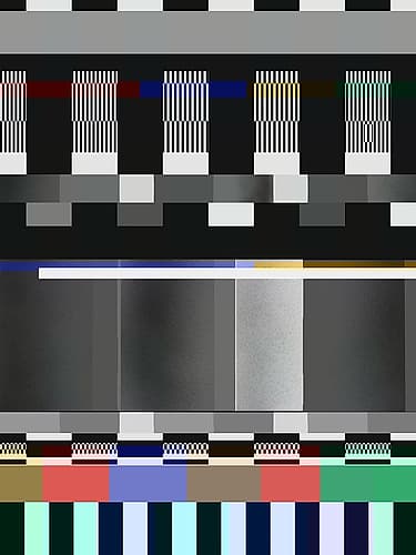 Glitch Abstract Artwork 07 Art Print