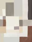 Neutral Color Geometrical Abstract 02 Art Print
