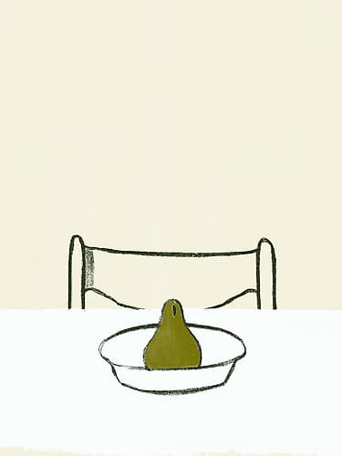 The Pear Minimalist Print