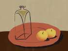 Jar And Apple Art Print