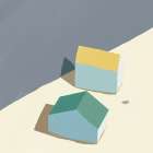 Color block landscape Art Print