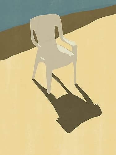 The White Chair Minimalist Print