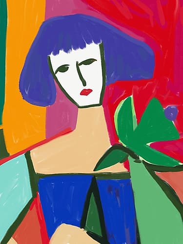 Bohemian Lady Figurative Print