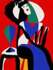 Madame Of Hearts Art Print