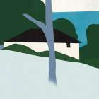 Center tree Art Print