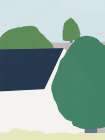 Plein air painting from the backyard Art Print