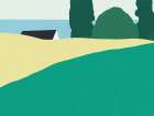 Rooftop of a cottage Art Print