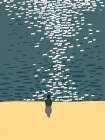 Shimmering light Coastal Print