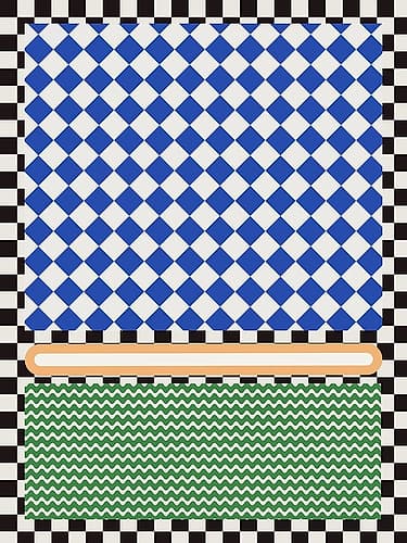 Checkered Rothko Inspirration Art Print