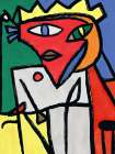 The Red Portrait Art Print