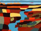 Plein of many colors Art Print