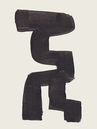 Ink Motif 44 Abstract Art Print