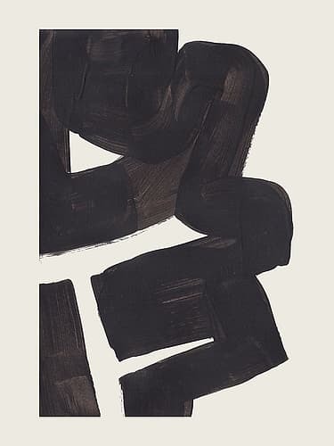 Ink Motif 46 Abstract Art Print