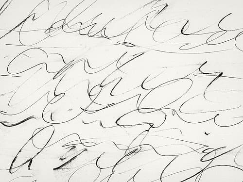 Script Abstract Art Print